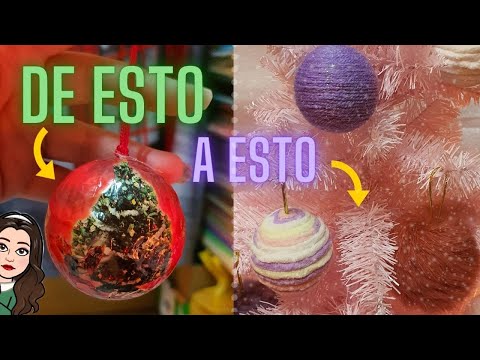 BOLAS NAVIDAD RECICLADAS