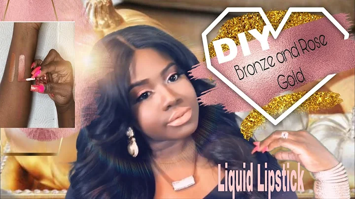 DIY HOMEMADE LIQUID MATTE LIPSTICK | ROSE GOLD AND...