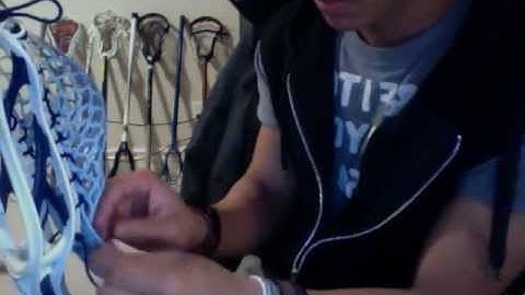 lacrosse brine clutch 2 stringing part 2 tutorial