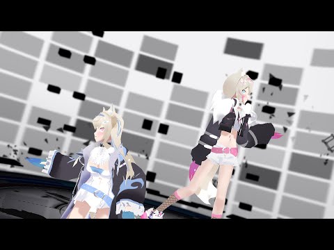 【ホロライブMMD】Fuwawa Abyssgard & Mococo Abyssgard / ゴーゴー幽霊船【4K】