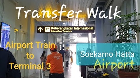 Transit by Skytrain Soekarno Hatta Airport Jakarta | Train Station to Terminal 3