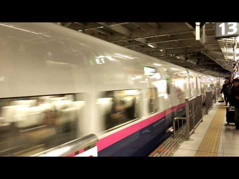 E5系U28+E6系Z20 はやて+こまち 18時38分発 ・E2系J75 はやて112号