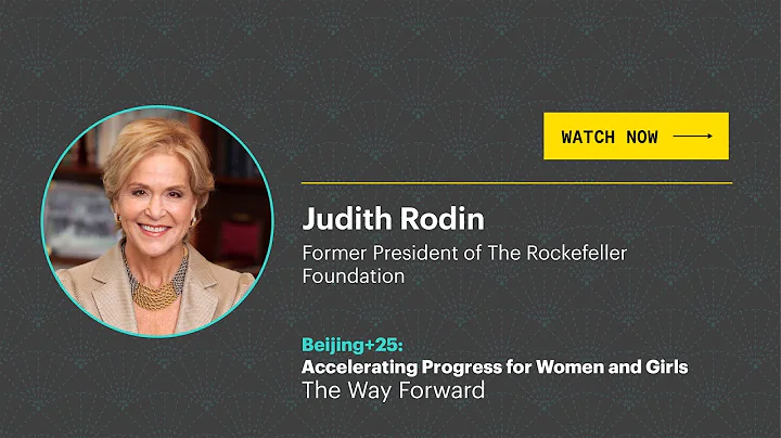 Judith Rodin, Former President of the Rockefeller ...