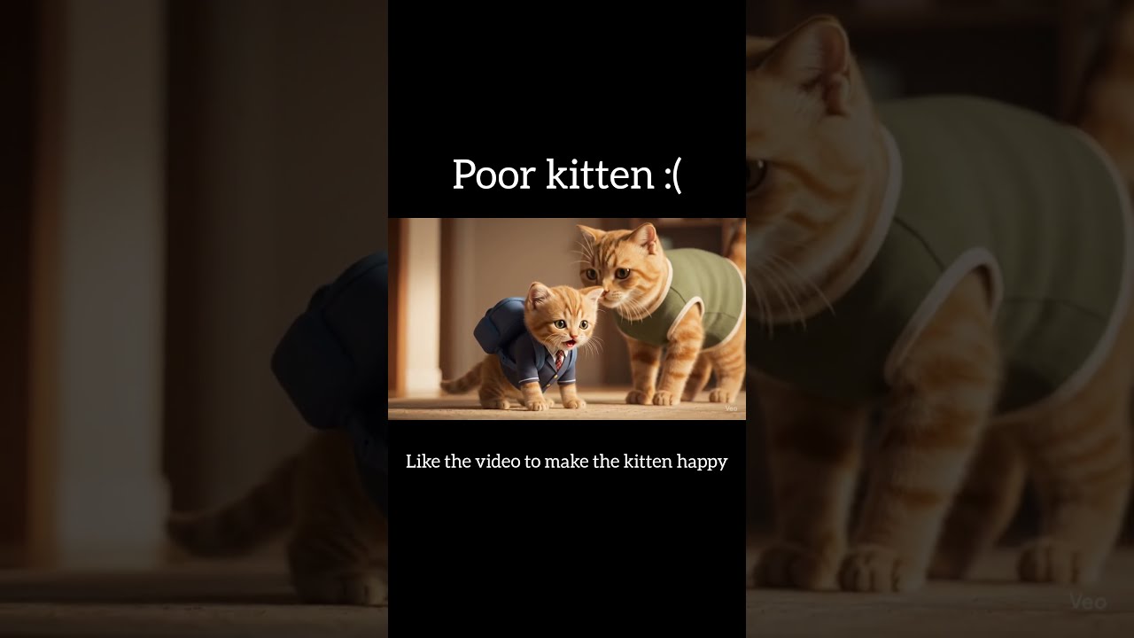 Poor Kitten Doesn T Wanna Go To School Like The Video Make Happy