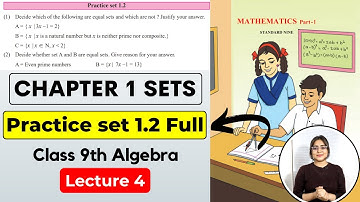 Class 9th Algebra | Chapter 1 Sets | Practice set 1.2 | Maharashtra Board | Galaxy of Maths | Lec 4