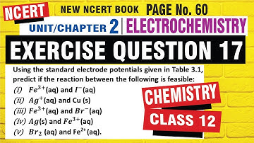 electrochemistry class 12 numericals | class 12 electrochemistry | exercise question 2.17 chemistry