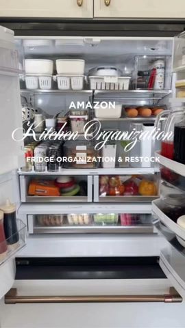 It’s the monthly fridge restock 🫶 #organization #kitchen #kitchengadgets #fridge #kitchentips #home