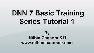 DotNetNuke(DNN) 7 Basic Training Series - Tutorial 1 | Login,Create New Site,Site Name