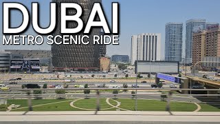 11:30am Dubai UAE Metro Ride: Business Bay Metro Station to Burjuman Metro Station (5.6.24: 4KUHD)