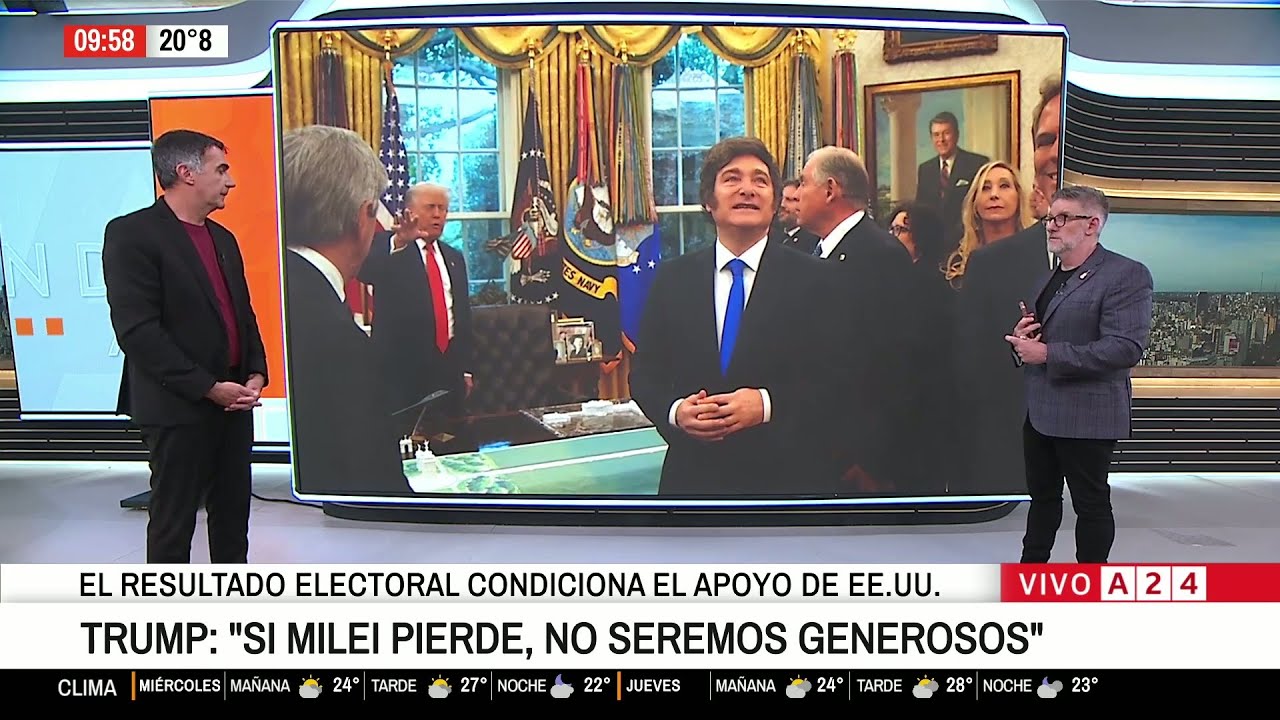 📺 CUMBRE DE TRUMP CON MILEI EN LA CASA BLANCA EN EL PASE ENTRE LAJE Y ...