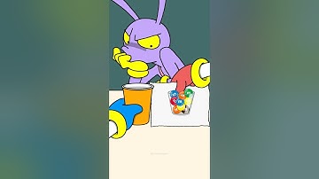 Pomni:😎 Jax:😱 Easy Magic Trick Tutorial Animation 16🤩You Can Do! #sigma #tricks #magic #tutorial