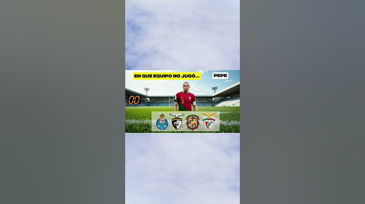 ¿Puedes adivinar en qué equipo NO jugó Pepe ?