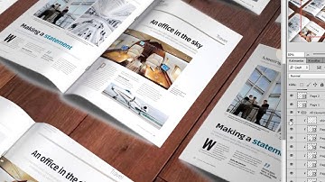 A4 Brochure Magazine Mockup