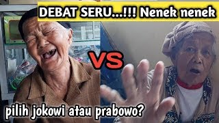 Lucu...!!!  Nene nene viral pilih jokowi atau prabowo....