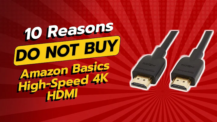 DON'T BUY Amazon Basics High-Speed 4K HDMI BEFORE WATCHING THIS VIDEO! 😱🔥