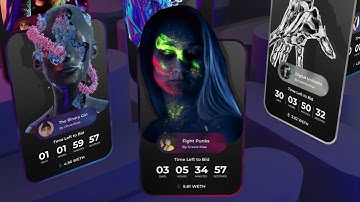 3D NFT Card Animation - After Effects Template