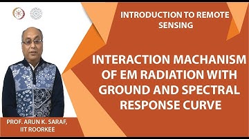 Interaction machanism of EM radiation with ground and spectral response curve