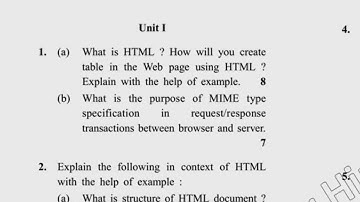 Dcrust MCA 1st Sem Reappear Internet & Web Technology  Question Paper