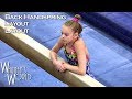 Back Handspring Layout-Layout on Beam | Whitney Bjerken Gymnastics