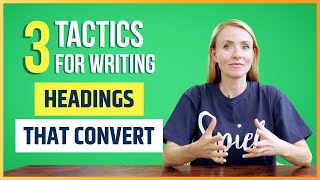 Copywriting: How To Write Headings That Actually Convert (3 Easy Tactics in 60 seconds!)