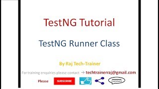 TestNG Runner Class Example | Run multiple tests