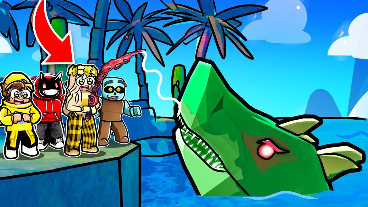We Taught MANGOS SISTER How To Play ROBLOX Fisch YouTube 