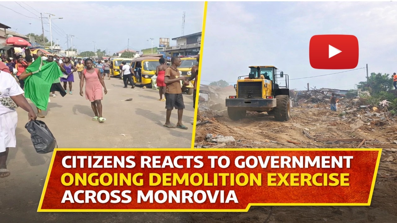 Реакция граждан на продолжающийся снос зданий правительством в Монровии