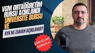 Vgm Burs Sonuçlari Ortaöğreti̇m İçi̇n Açiklandi Kyk Burs Ne Zaman Açiklanir