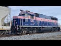 Impatient Man Hops On Moving Train! Railroad Switching On Florida East Coast Railroad Local Switcher