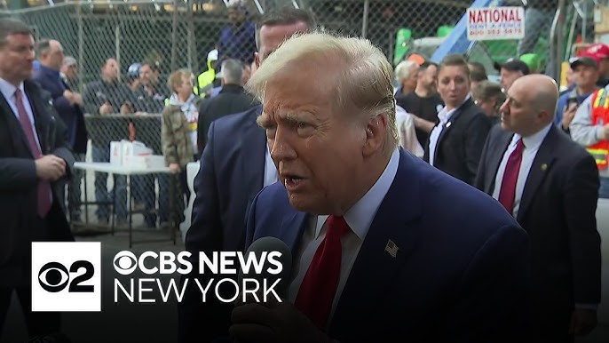 See It Trump Visits Nyc Construction Site Ahead Of Hush Money Trial