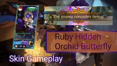 Ruby Hidden Orchid Butterfly Gameplay by DRAGNOMARU | Ruby Elite skin