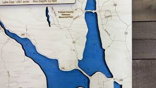 West Branch Reservoir Engraved Map by Sportsman's Connection