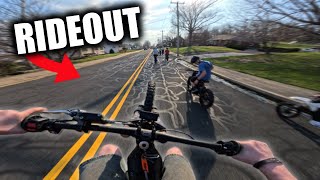 I Took My Surron To an Illegal Rideout! 