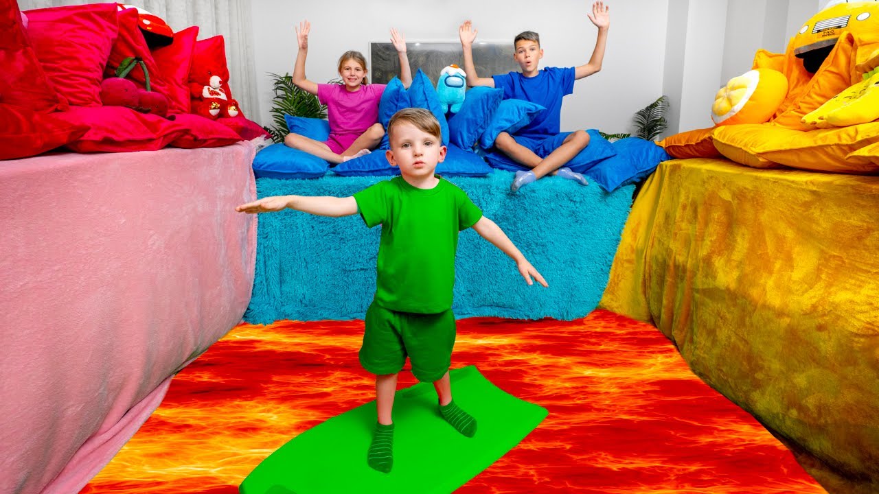 🔥 Der Boden ist Lava | Herausforderung für Kinder | Sammlung von Videos für Kinder | Vania Mania DE