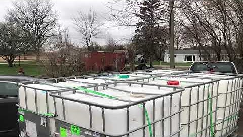 IBC Tote wood storage solution.