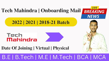 Tech Mahindra Onboarding Update 2022 | Tech Mahindra Onboarding | #techmahindra #onboarding