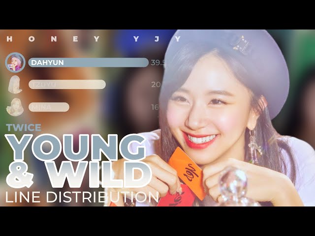 TWICE (트와이스) - YOUNG u0026 WILD | Line Distribution class=