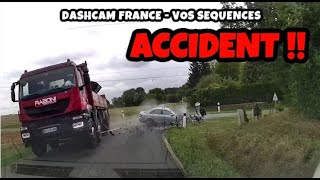 ACCIDENT 😱 IL PERCUTE UN CAMION !!! Dashcam France - Vos Séquences