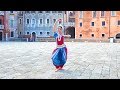 Morning Odissi dance practice in Venice, Italy | Shankaravaranam Pallavi