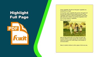 How to Highlight an Entire Page in a PDF Document in Foxit PDF Editor