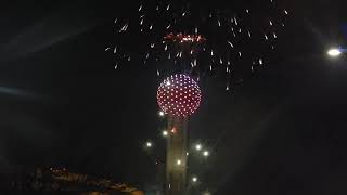 Dallas Reunion Tower 2020 New Year's Fireworks