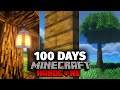 I Survived 100 Days in Realistic Minecraft... Here's What Happened