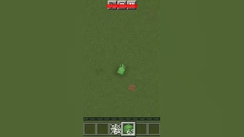 Minecraft slime block + cobweb clutch