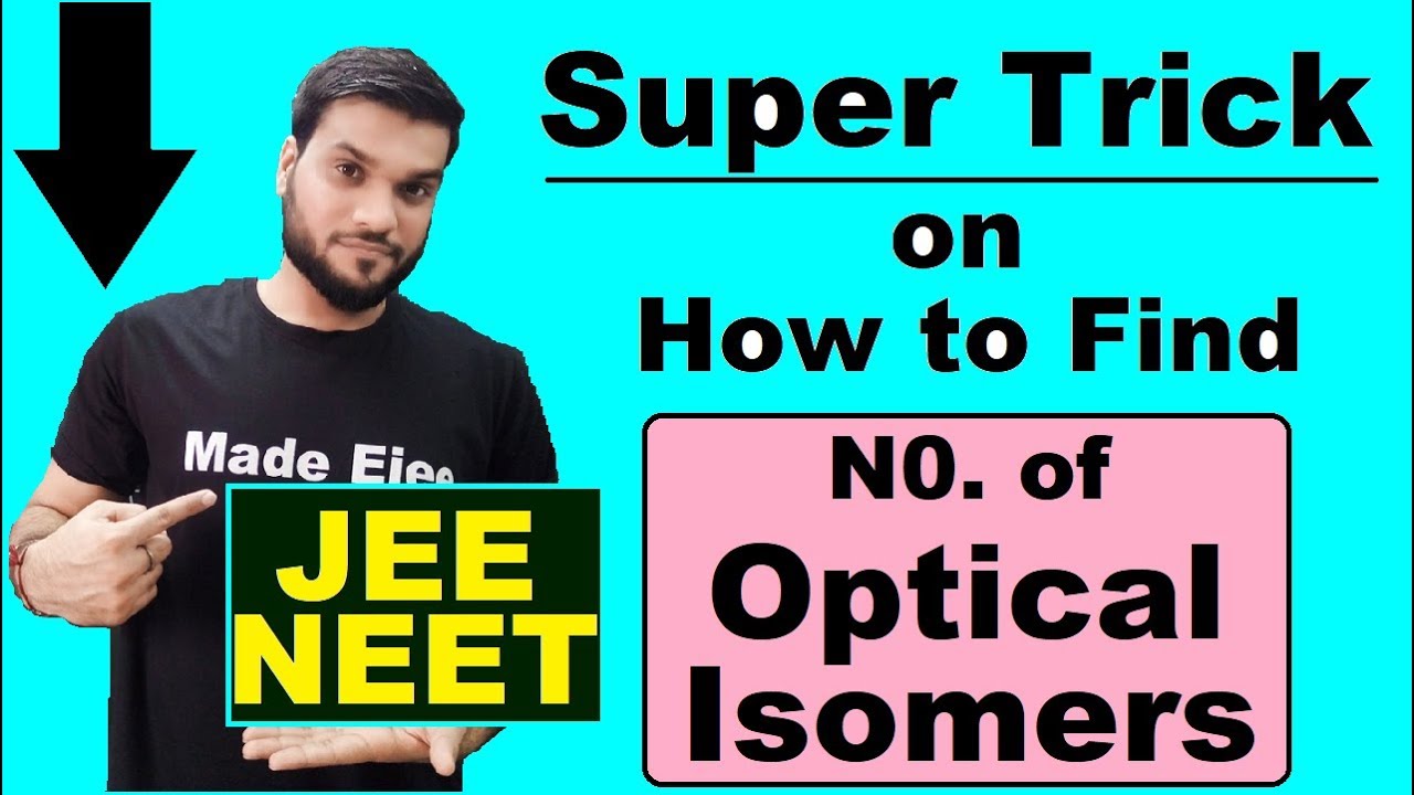 Enantiomers and diastereoisomers | OPTICAL ISOMERS | NEET JEE AIIMS