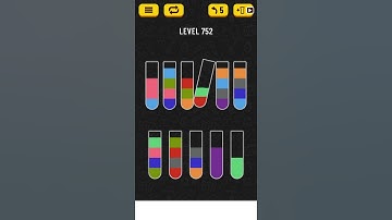 【Water Sort Puzzle】 Level 752