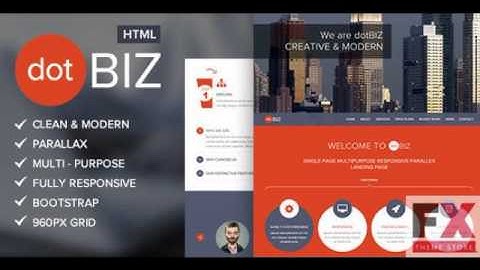 Preview dotBIZ | Multi-Purpose Parallax Landing Page