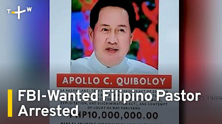 Arrest of Fugitive Filipino Pastor Wanted by FBI for Sex Trafficking | TaiwanPlus News