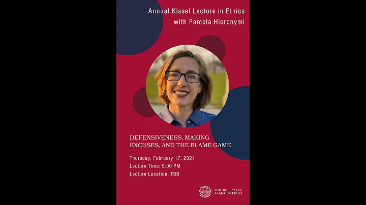 Annual Lester Kissel Lecture in Ethics with Pamela...