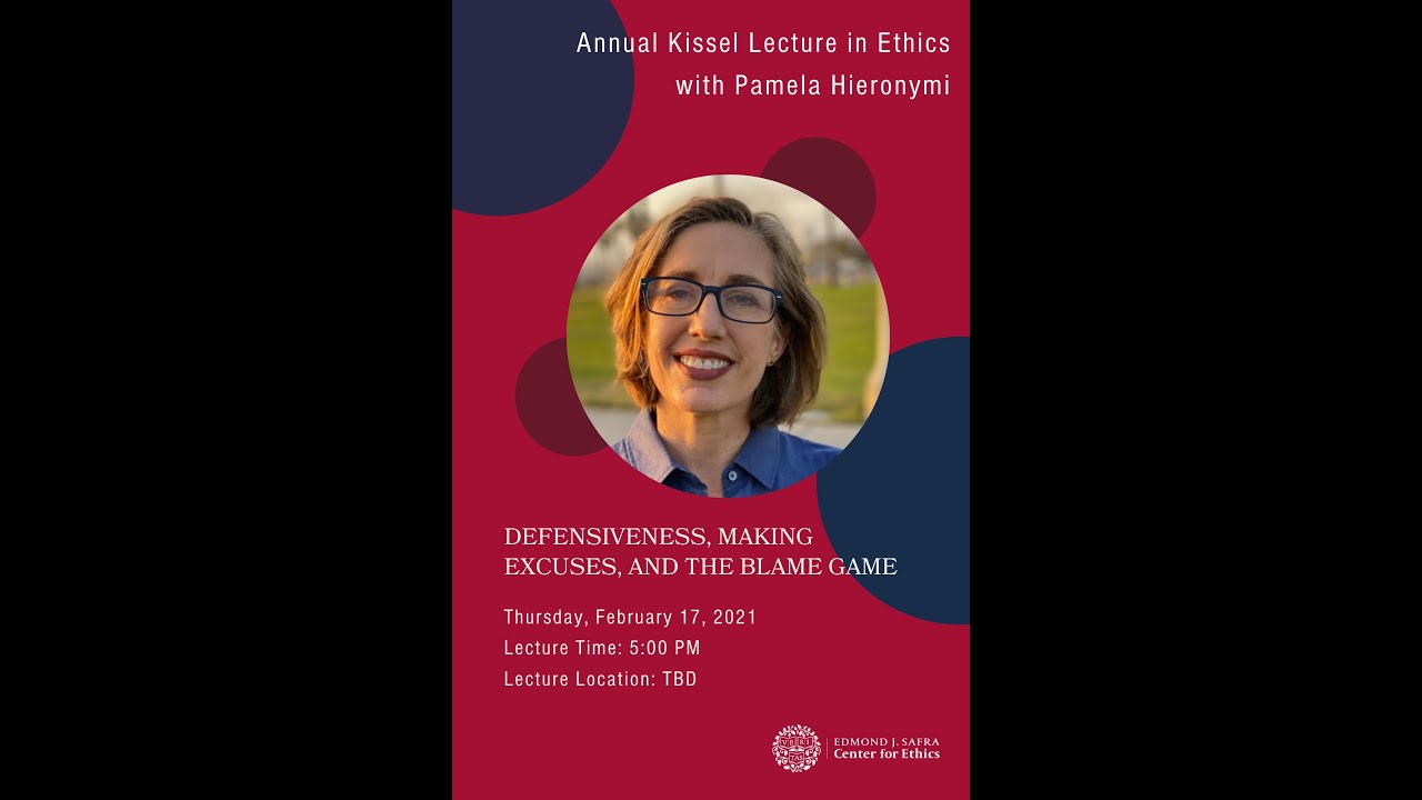Annual Lester Kissel Lecture in Ethics with Pamela Hieronymi - YouTube