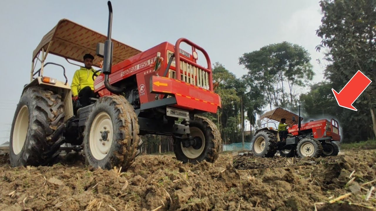 Tractor 855 Swaraj |  Cultivator  Tractor movies  jcb cartoon